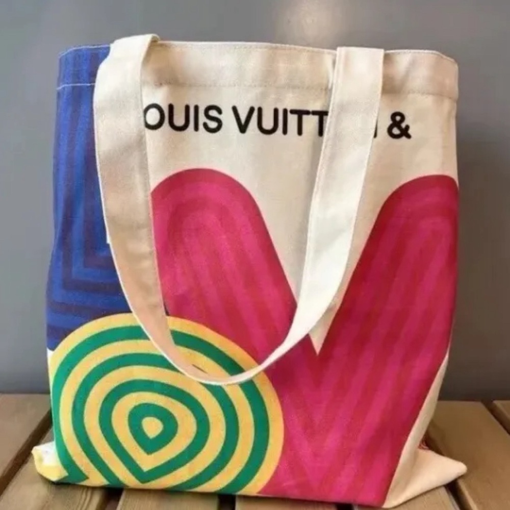 Louis Vuitton Novelty Canvas Eco Tote bag Shenzhen exhibition 2022 Limited NEW - Picture 2 of 13